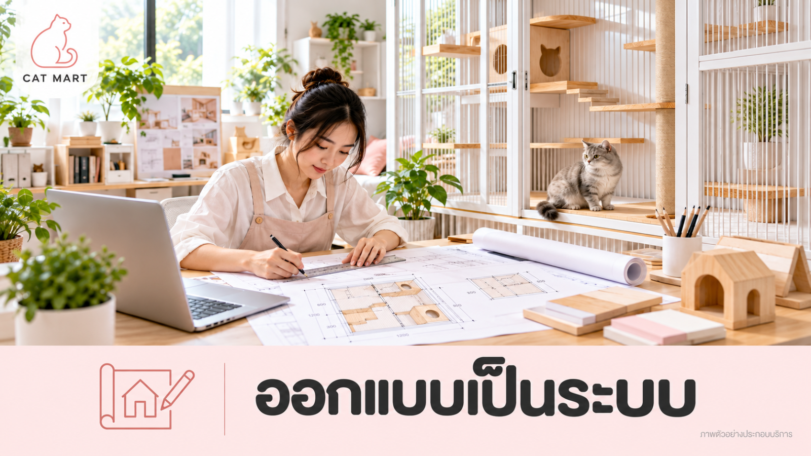 [ตัวอย่าง] โปรเปิดร้าน CAT WALL ลด 15%
